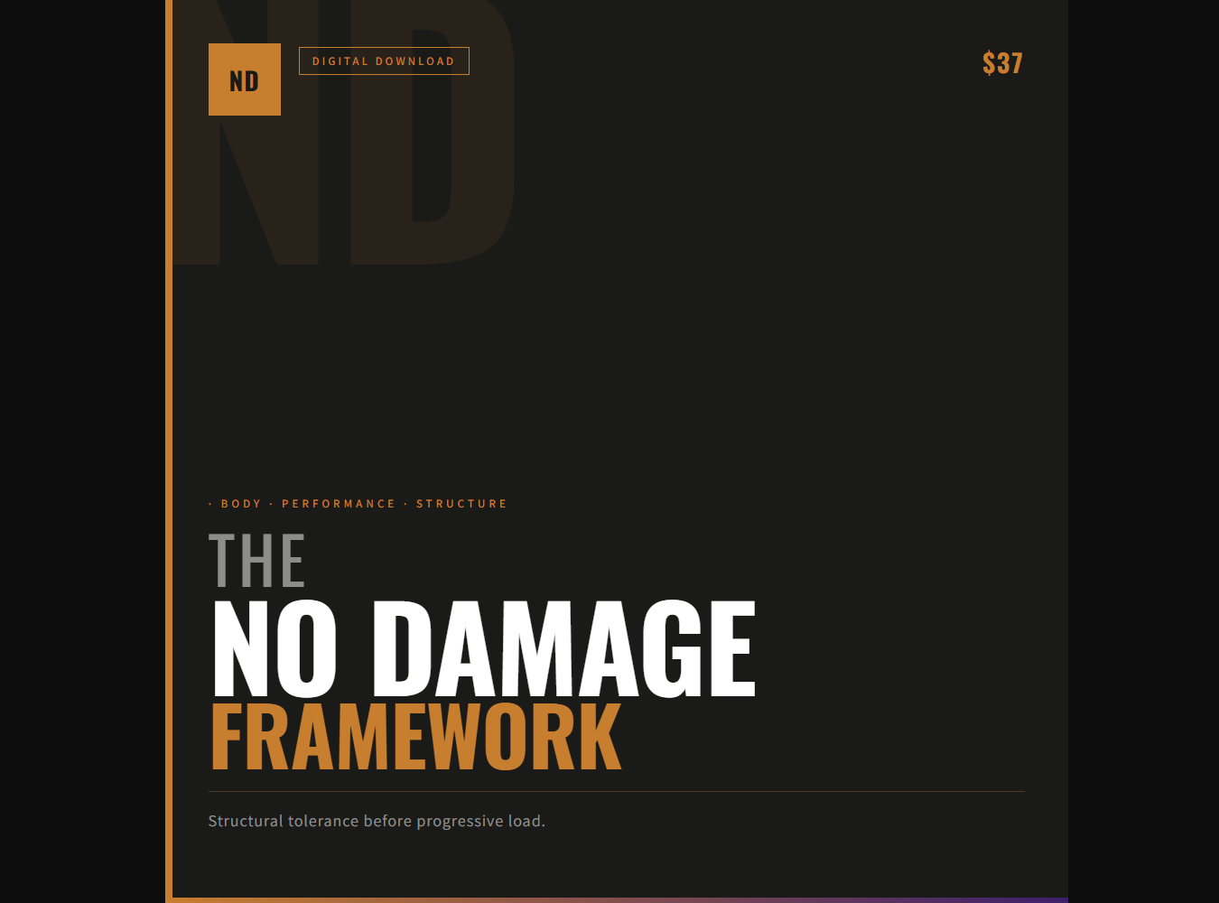 The No Damage Framework