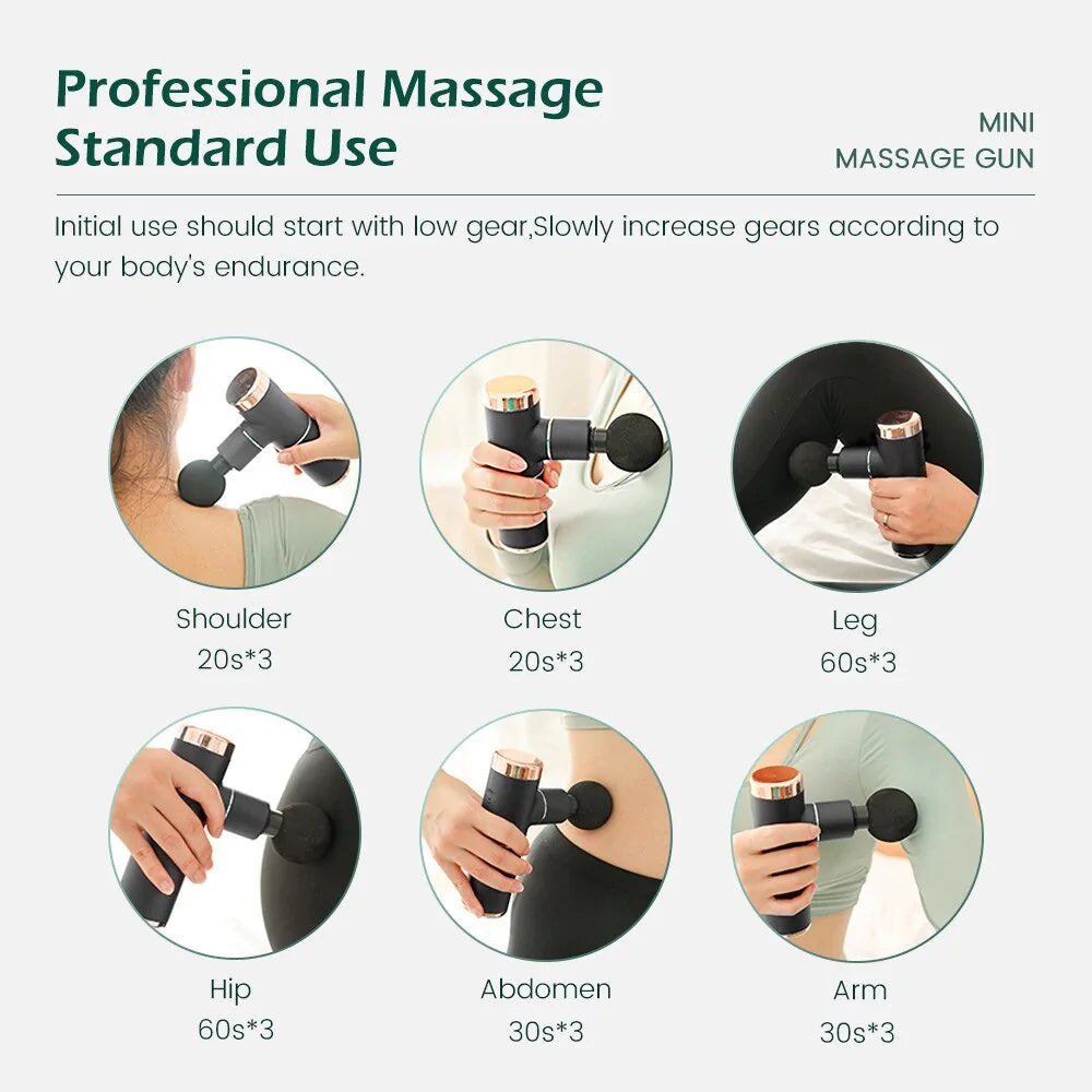 Mini Portable High-Frequency Massage Gun: Muscle Relaxation & Body Shaping