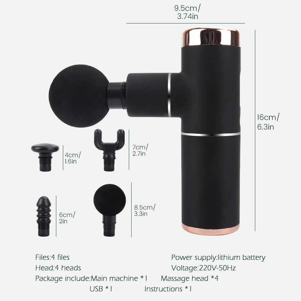 Mini Portable High-Frequency Massage Gun: Muscle Relaxation & Body Shaping
